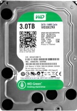HARD DISK WESTERN DIGITAL 3TB GREEN WD30EZRX SATA III 64MB 5400U/min 3.5" pollici
