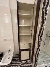 mobile colonna bagno marrone laccato fatto su misura praticamente nuovo. 