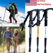 2x Bastoncini Trekking Nordic Walking Escursionismo Bastoncini Regolabili Antiurto Alpenstock