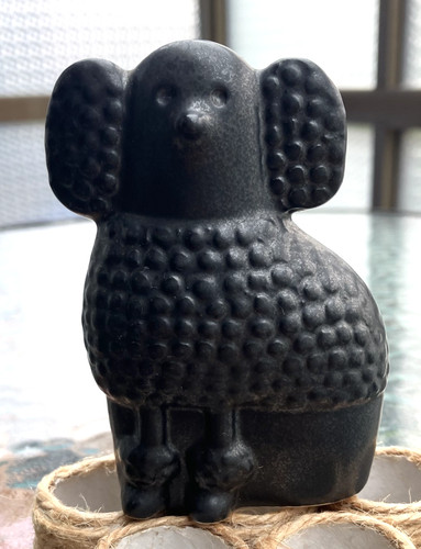 Statuina cane barboncino - , nero