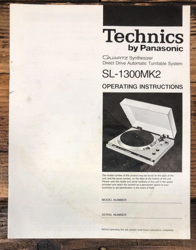 Technics 1300 mk2 - mk2, mkii