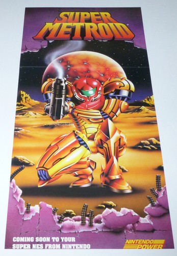 Poster super metroid - super,