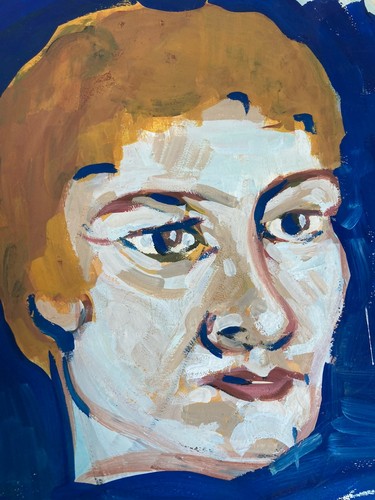 Pittura gouache carta 1970 - gouache,