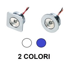 LUCE DI CORTESIA LED AD INCASSO FRONTALE - 12V - BARCA NAUTICA GOMMONE
