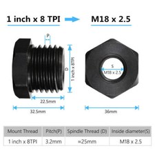 Mandrino per tornio legno