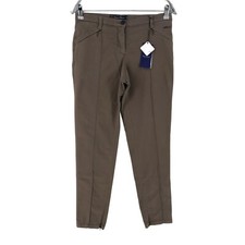 Conte of Florence Donna Marrone Regolare Affusolato Fit Pantaloni Chino Size Eu
