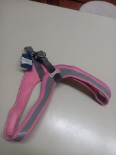 PETTORINA PER CANI DI TAGLIA PICCOLA O MEDIA COLORE ROSA E GRIGIO FERRIBIELLA