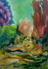 Quadro astratto della foresta