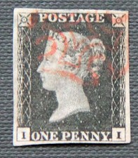 GB QV 1840 1d penny nero