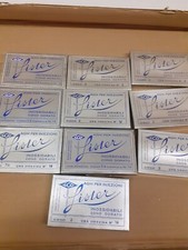 Lotto 9x12 aghi Lister ICO 1950 No Siringhe Vetro Chimica Farmaceutica Medicina