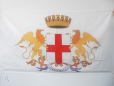 BANDIERA CITTÀ DI GENOVA CON