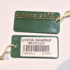 ROLEX SUBMARINER HULK 116610LV etichetta