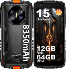 Fire 3 Rugged Smartphone Android 15, 8350Mah, 12GB+64GB/2TB Telefono Indistrutti