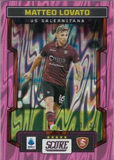 Panini SCORE SERIE A 2023-24 Matteo Lovato /20 Torino Parallel Pink Swirl Lava