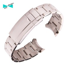 Cinturino orologio in acciaio ansa curva per rolex seiko omega bracciale 20 mm