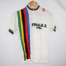 Maglia finale UCI campione del mondo 1986 vintage. Maglia E Essegi Arcobaleno Piccola