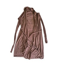 cardigan lungo donna Rick Owens Lilies taglia 44 nuovo in viscosa e cotone 