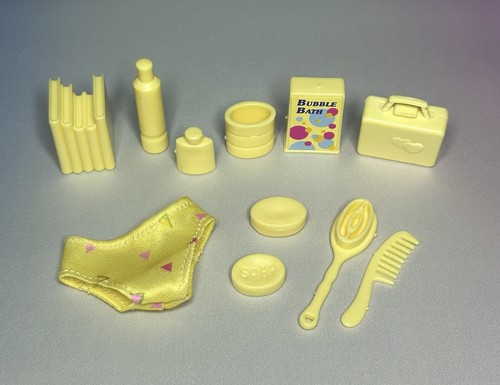 Lotto accessori bagno giallo
