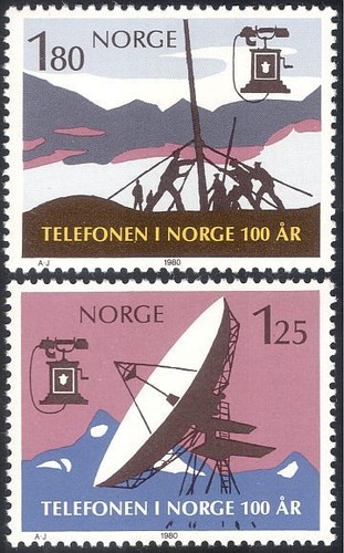 Norway 1980 telephone - 1980, service