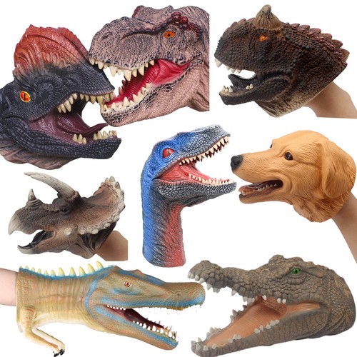 Bambole mano dinosauro - a,