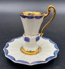 Tazza tazzina caffè moka mini da collezione Portugal Collection cobalt oro