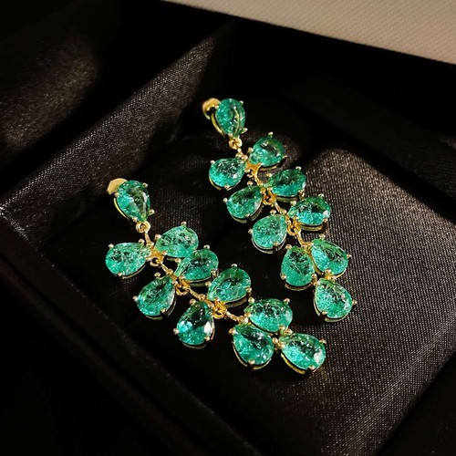 Orecchini verde pavone con