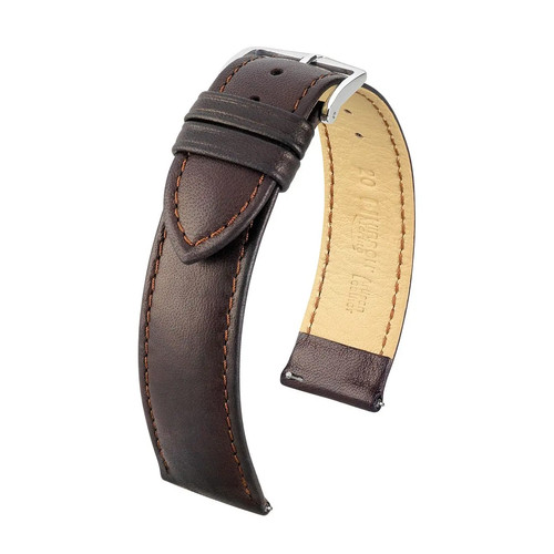 Bracciale marrone pelle - bracciale, marrone,