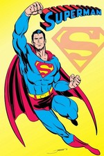 Copertina fumetto Superman 8x12 pollici stampa artistica in metallo DC COMICS 09