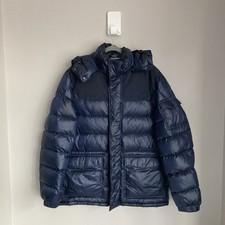 Piumino uomo La Martina puffer grande blu cappotto isolato