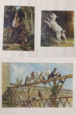 3 Vecchie Stampe Filippo Palizzi .