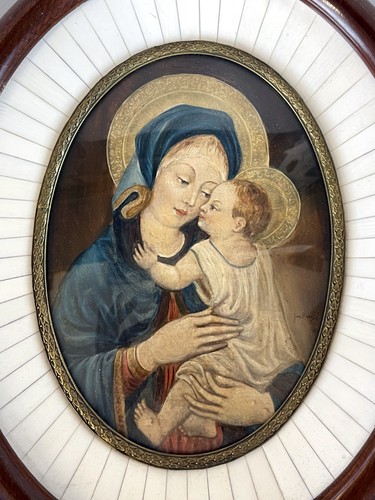 Antica madonna con bambino - antica,