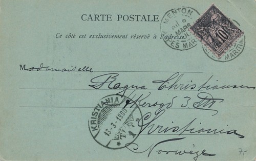 Carte sage 10c menton - sage, alpes
