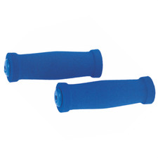 Coppia manopole 22 x 24  mm moto scooter universali in neoprene spugna