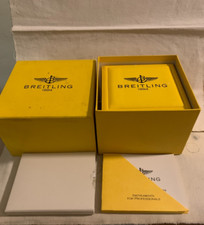 Breitling Chrono Sextant istruzioni scatola pelle gialla anni 80 ORIGINALE