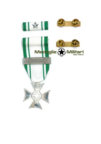 Medaglia nastrino argento - medaglia, e/o
