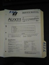 Sansui AU-X111 manuale di