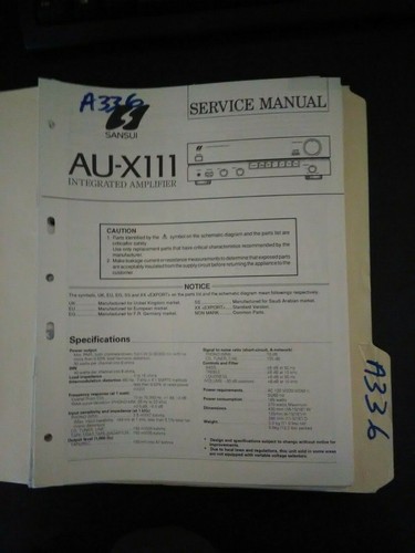 Sansui x111 manuale - sansui,