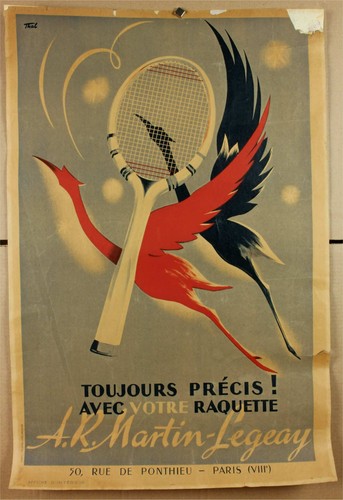 Antico poster tennis