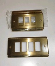Placca ottone Pressofuso lucido Bticino Magic Copri Interruttore 3 Posti 4 Posti