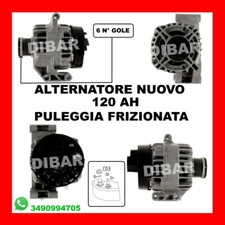 ALTERNATORE NUOVO 120AH FIAT