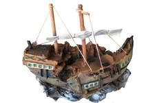 Veliero Acquario Soprammobile oggettistica modellismo nave resina modello mare 