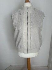 Gilet misto maglia panna