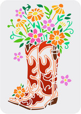 Stivali da cowboy e stencil