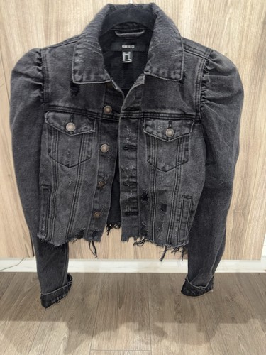 Giacca denim forever nera - giacca,