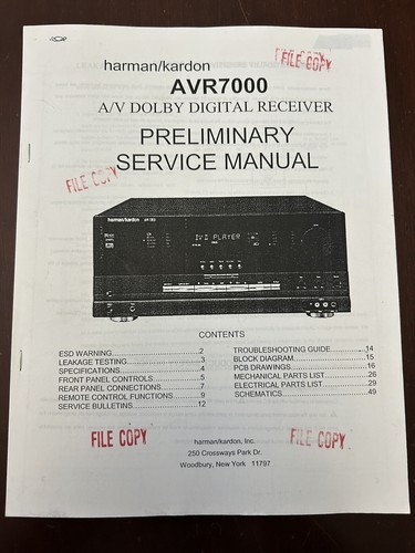Harman kardon avr7000 - harman, a/v
