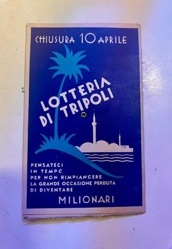 Raro biglietto lotteria - lotteria, di