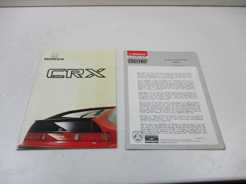 Brochure honda crx - brochure, con