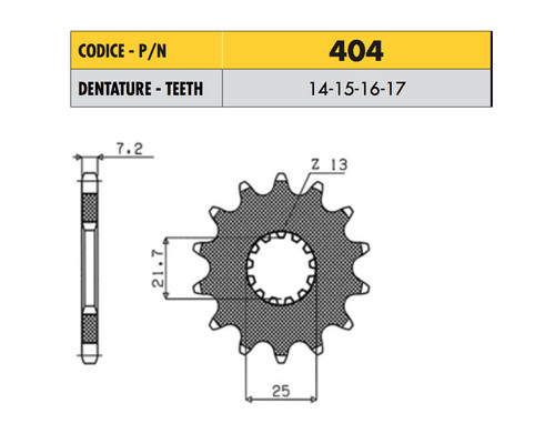 404 pignone passo 525 - 404,