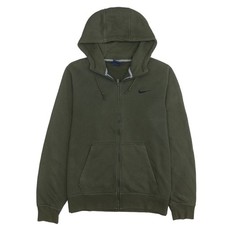 Felpa Nike uomo verde full zip