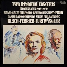 Brahms, Beethoven - Alto Rhapsody, Sinfonia N. 5 / Furtwängler - LP